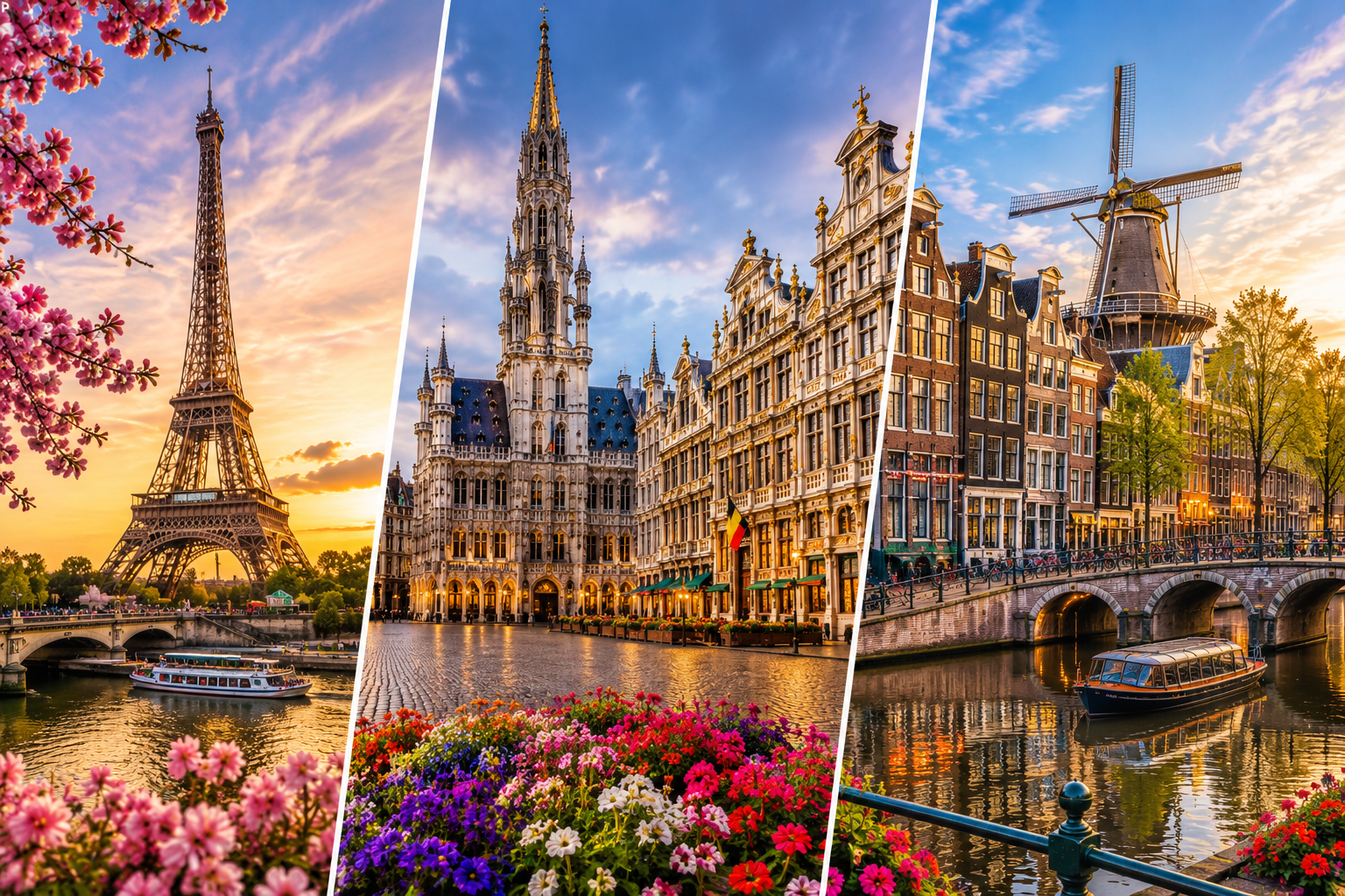 Paris France ,Brussels Belgium & Amsterdam Netherlands – Tour